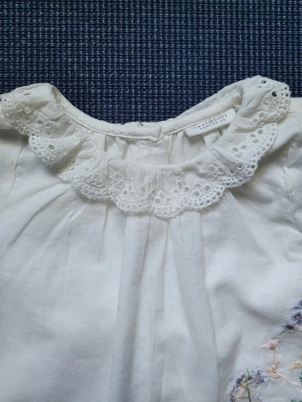 *next baby*Ivory Lace Collar Top with *baby GAP*Pink Leggings Set- 0-3 mth